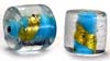 Pipe Gold foil beads - click here for large view